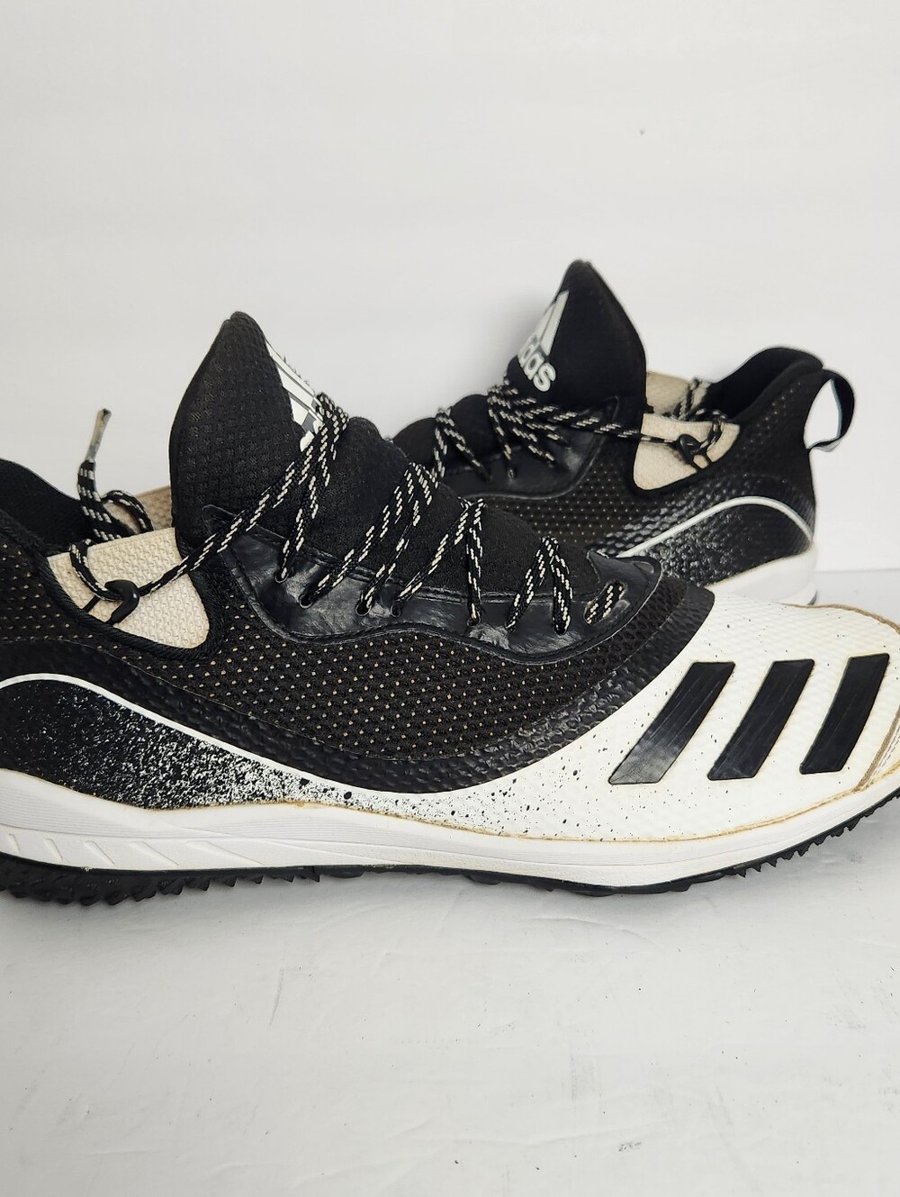 adidas Icon V Men’s Size 13 Black/White Baseball Lace Up Turf Shoes G28300